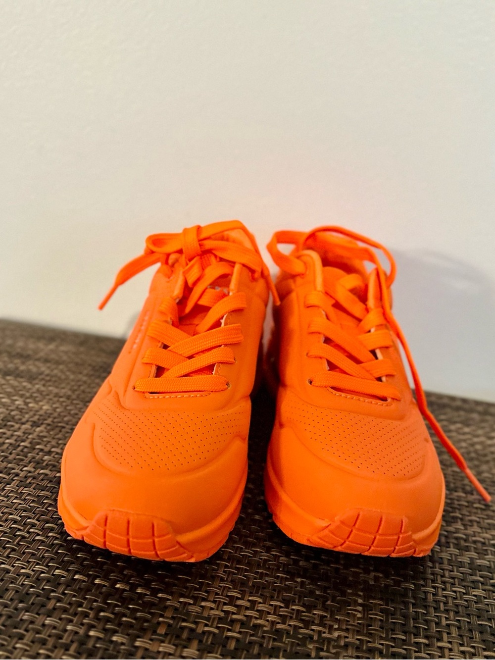 Skechers Uno Night Shades Neon Orange Sneakers - Women's Size 6.5 - Picture 9 of 10